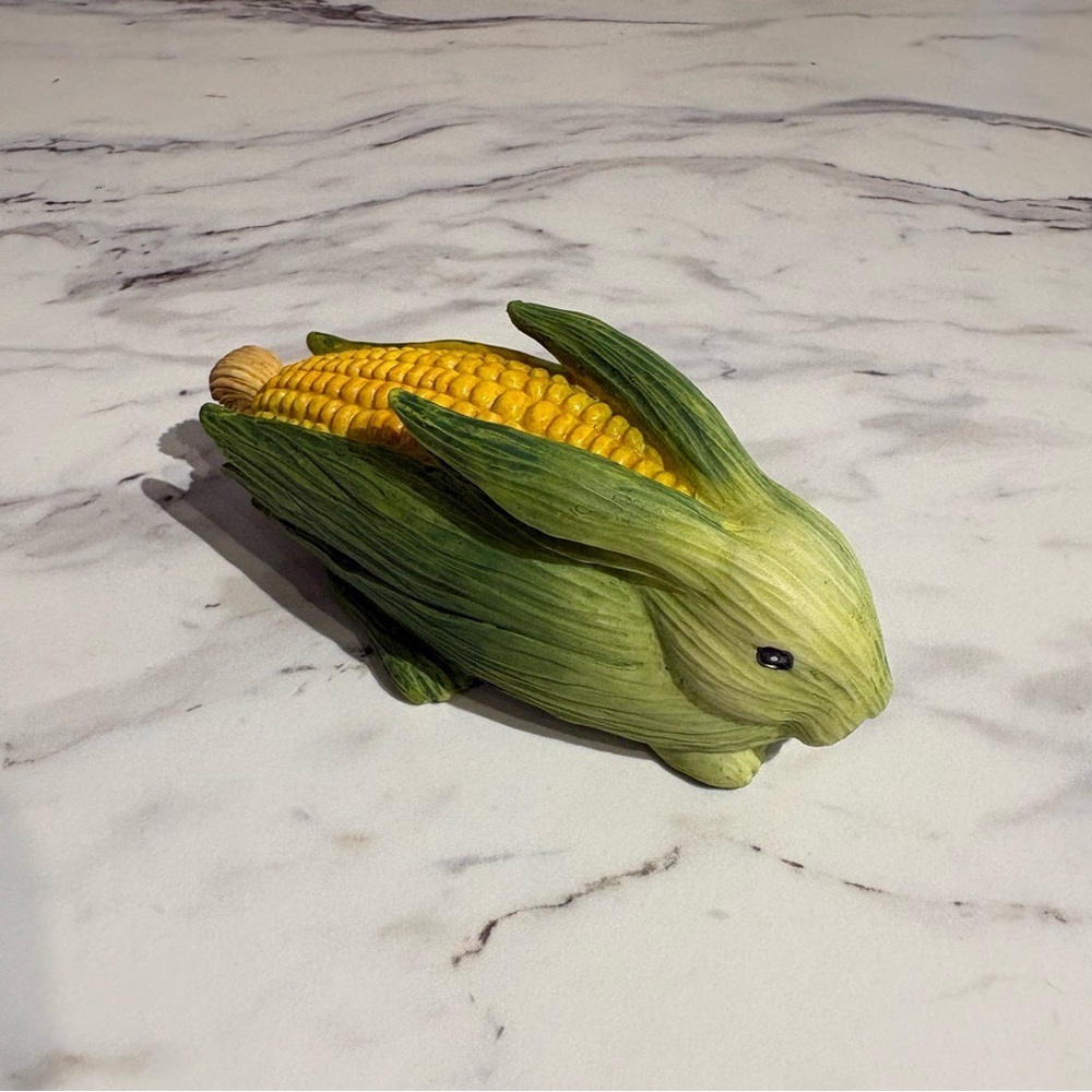 Enesco Home‎ Grown Corn Cob rabbit bunny rabbit figurine